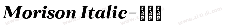Morison Italic字体转换